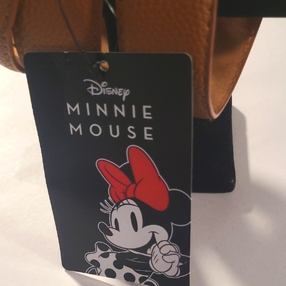Disney Minnie Mouse Tan and Silver Belt Buckle - Picture 3 of 7